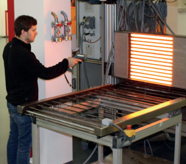 Clean room infrared heater